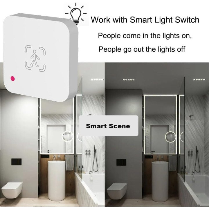 TOYA Smart Human Presence Sensor, PIR Motion Sensor with Wi-Fi Technology for Smart Homes
