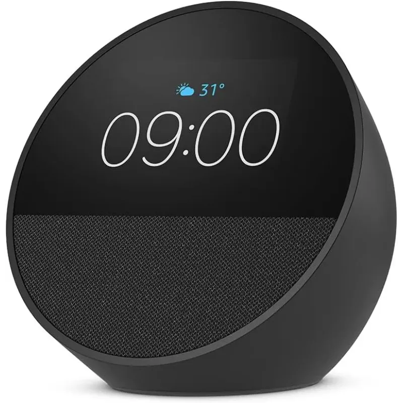 ساعة Echo Spot (إصدار 2024)، ساعة ذكية بصوت واضح + أليكسا