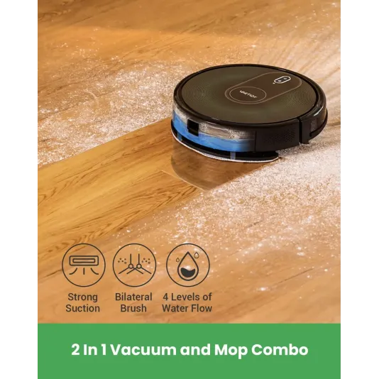 مكنسة الروبوت الذكية شفط ومسح البقع والسوائل، متوافق مع اليكسا، مع ميزة الشحن الذاتي من فاكتيدي T8