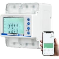 قاطع الدائرة الذكي ثلاثي المراحل – تحكم عن بعد عبر WiFi، حماية كهربائية متكاملة، شاشة LED، متوافق مع اليكسا، 100A - 380V
