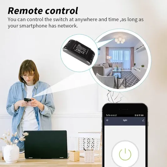 Smart Wi-Fi Circuit Breaker – Compatible with Alexa, Google Home, and Smart Life Mobile App. Ideal for Homes, Hotels, and Offices.