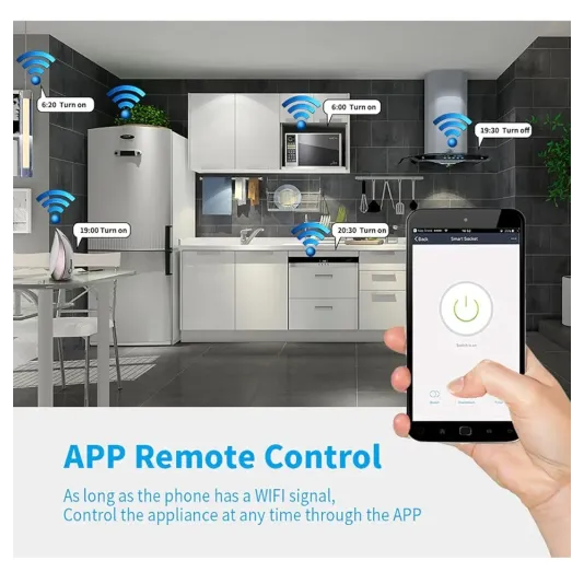 Smart Wi-Fi Circuit Breaker – Compatible with Alexa, Google Home, and Smart Life Mobile App. Ideal for Homes, Hotels, and Offices.