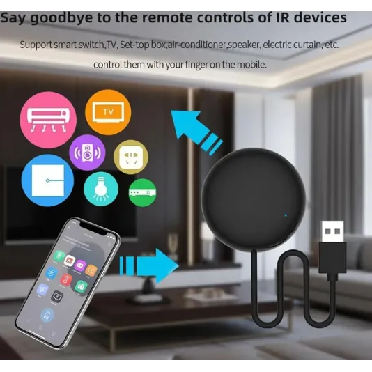 ريموت ذكي للتحكم بالأجهزة المنزلية، تحكم عن بعد عبر الجوال وأليكسا بكل سهولة