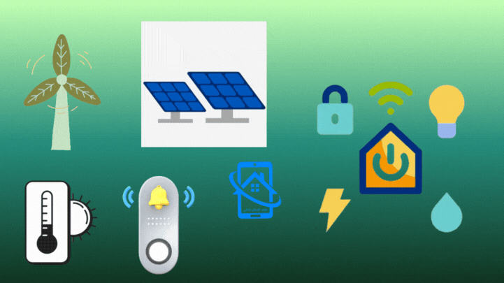 رجل يستخدم تطبيق الهاتف للتحكم في أجهزة سمارت هوم الذكية عن بعد